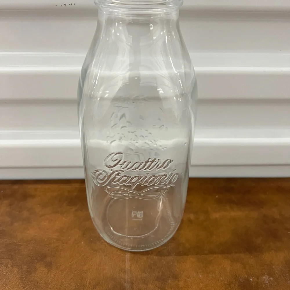 Bormioli Rocco Quattro Stagioni Italian Glass Bottle 1L Farmhouse Kitchen Decor